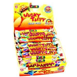 Wacky Taffy Rainbow, 48 count display Grocery & Gourmet Food