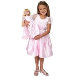  Pink Dressup Princess Girl & Doll Party Favor Costume 