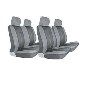  Complete Seat Cover Set Competizione Gray Automotive