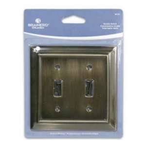  New Wall Plate Double Switch Bronzed Case Pack 30   496746 