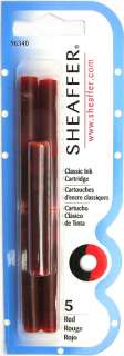 Sheaffer Red Ink Cartridges #96340  