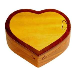 Heart   Secret Wooden Puzzle Box Toys & Games