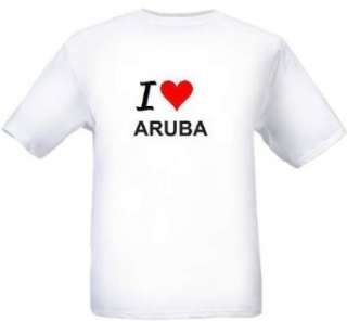  I LOVE ARUBA   Country series   White T shirt Clothing