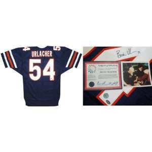  Brian Urlacher Chicago Bears Autographed Wilson Navy 