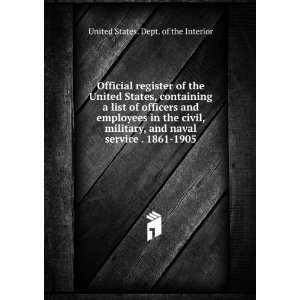  of the United States, containing a list of officers and employees 