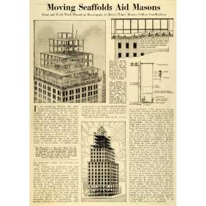  Article Stone Masonry Moveable Scaffolding Skyscraper Construction 