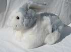 Large Grey/White Commonwealth Bunny Rabbit Plush Perfect for Easter