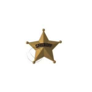  Sheriff Badge Badges Set of 2 silver & gold NEW Jibbitz 
