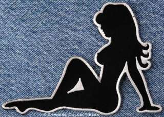 MUDFLAP GIRL embroidered TRUCKER PATCH EMBLEM SEXY GIRL  