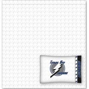  Tampa Bay Lightning Sheet Set   Full Bed Sports 