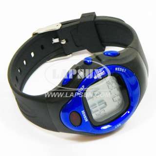 Calorie Burned Heart Rate Pulse Sport Stop Watch Wrist Stopwatch ECG 