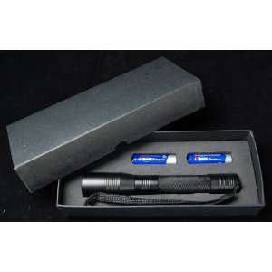   Black Flashlight   Includes Batteries and Gift Box