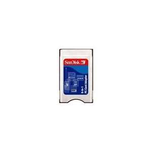  Sandisk 6 in 1 PCMCIA PC Card Adapter   Reads SD, SDHC, XD 