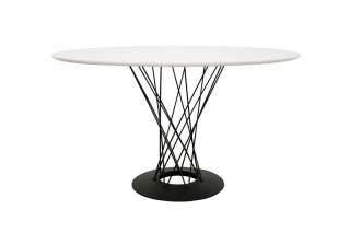   the tobalt table is a blend of crisp white and basic black sturdily