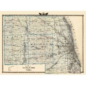  KANE, DU PAGE, & COOK COUNTY ILLINOIS (IL) LANDOWNER MAP 