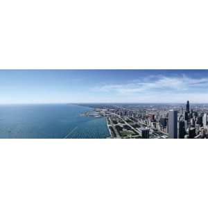  View of Buildings in a City, Lake Michigan, Chicago, Cook 