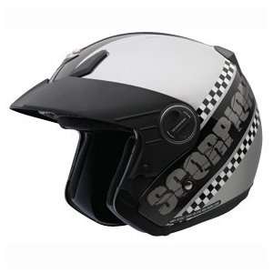  Scorpion EXO 200 TT Helmet   Large/Silver Automotive