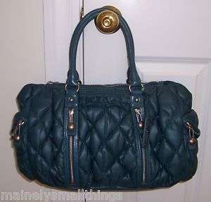 NWT Juicy Couture QUILTED NYLON Serena Satchel Tote Bag  