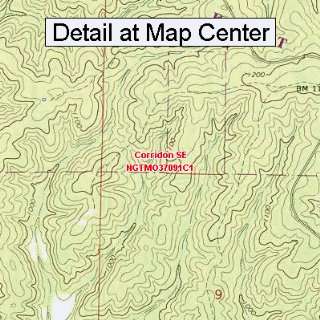  USGS Topographic Quadrangle Map   Corridon SE, Missouri 