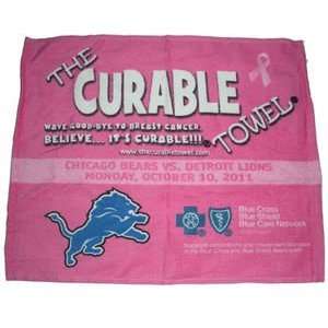   Lions Pink The Curable Towel SGA 10/10/2011