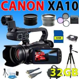 Canon XA10 XA 10 HD Professional Camcorder + Wide Angle 