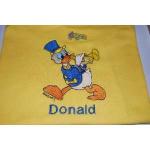   Yellow T with Donald Duck Making Music Adult M 