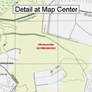  USGS Topographic Quadrangle Map   Whaleysville, Maryland 