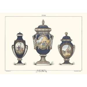   Finest LAMINATED Print Sevres  anon. Porcelain 16x11