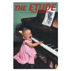   By Buyenlarge The Etude Baby Pianist 20x30 poster