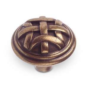 Country style expression   1 1/4 diameter celtic knob in burnished br