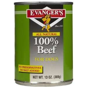 Evangers All Meat Natural   100% Beef   12 x13 oz (Quantity of 1)