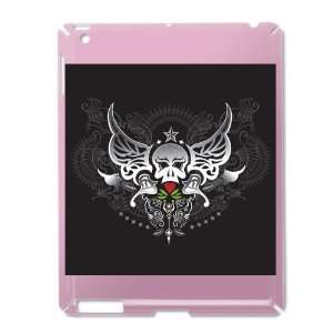  iPad 2 Case Pink of Butterfly and Skull 