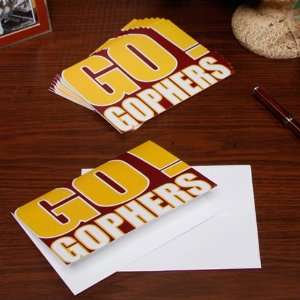   Minnesota Golden Gophers Team Slogan Note Cards