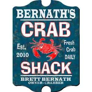  Vintage Personalized Crab Shack Pub Sign