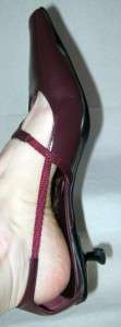 PRADA Cordova Brown T Strap Kitten Heel Shoes Size 6   GENTLY WORN 
