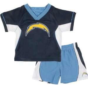  San Diego Chargers Infant Raglan Crew Shirt and Shorts 