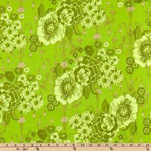  45 Wide Zazu Chandelier Floral Lime Fabric By The Yard 