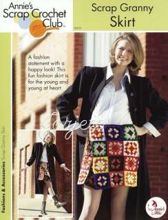 Scrap Granny Squares Skirt, Annies crochet pattern  