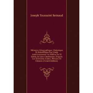   crivains Arabes, Persans Et Chinois (French Edition) Joseph Toussaint