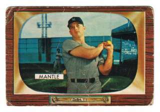 1955 BOWMAN MICKEY MANTLE #202   YANKEES   AUTHENTIC   SEE SCAN AND 
