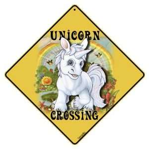  Unicorn Crossing 12 X 12 Aluminum Sign Patio, Lawn 