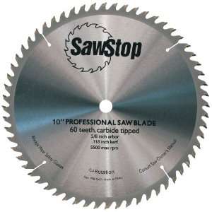 SawStop CB104 184 60 Tooth Combination Table Saw Blade, 10 Inch with 5 