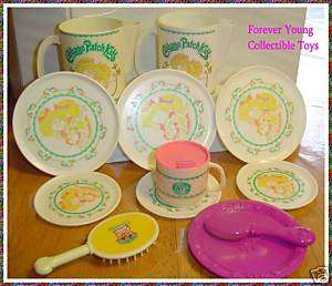 CABBAGE PATCH KIDS doll size dishes VINTAGE CPK  