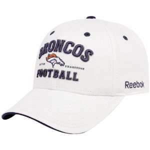  Reebok Denver Broncos White Tradition Adjustable Hat 