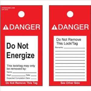  Morris Products Lockout Tags Do Not Energize 21524