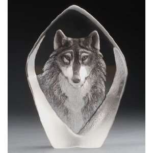  Wolf Crystal Sculpture