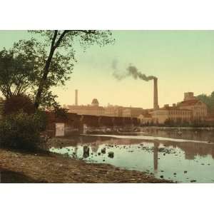  Paper Mills, Appleton, Wisconsin, 1898   Exceptional Print 