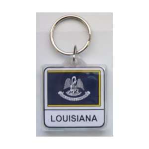  Louisiana   Lucite Keyring Automotive