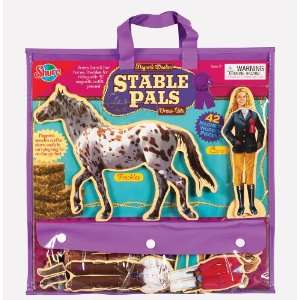  Stable Pals Wooden Creative Dress Up Doll, Horse and 