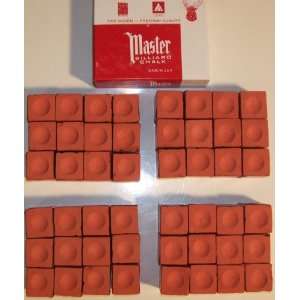  Masters Rust Billiard Chalk   6 dozen    